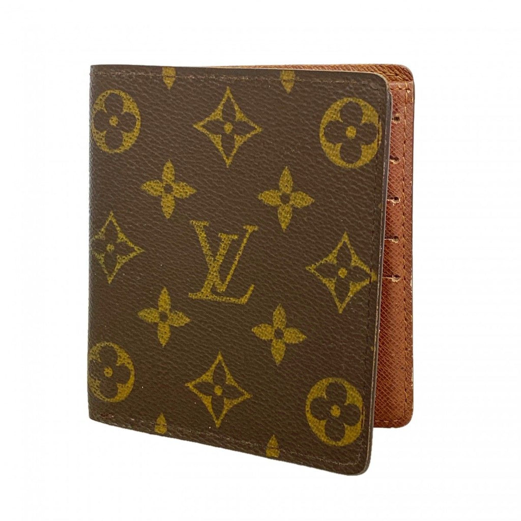 Louis Vuitton Billfold Monogram Portobier 10 Cult Cles Brown Wallet