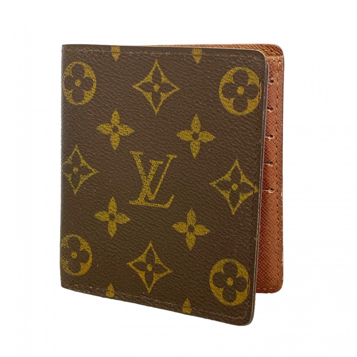 Louis Vuitton Billfold Monogram Portobier 10 Cult Cles Brown Wallet