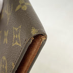 Louis Vuitton Billfold Monogram Portobier 10 Cult Cles Brown Wallet — view 6