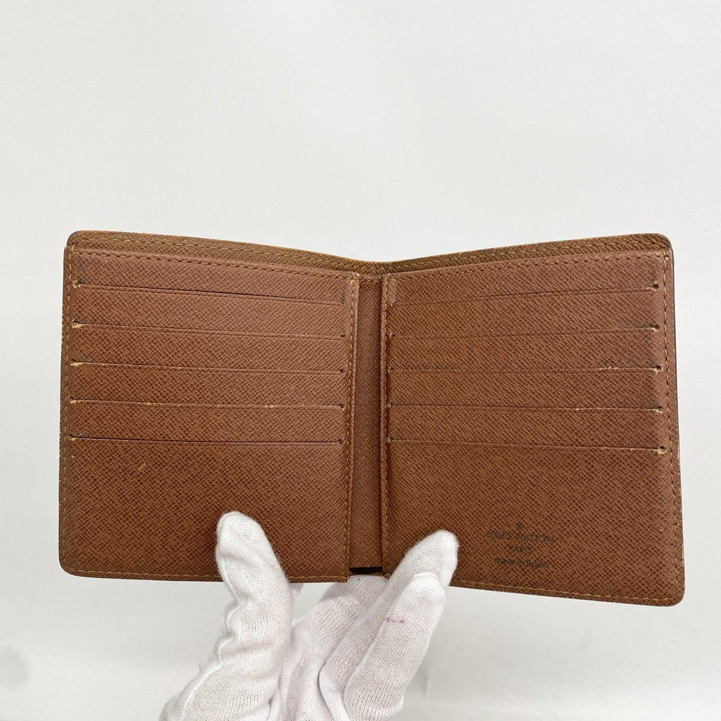 Louis Vuitton Billfold Monogram Portobier 10 Cult Cles Brown Wallet — view 3