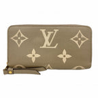 Louis Vuitton Wallet Monogram Empreinte Bicolor Zippy Tourterelle le Cream