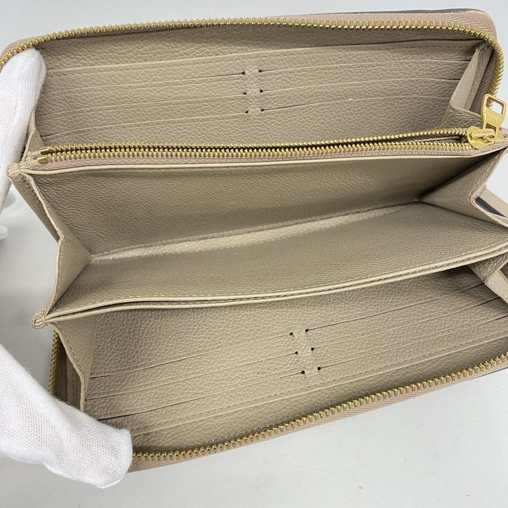 Louis Vuitton Wallet Monogram Empreinte Bicolor Zippy Tourterelle le Cream — view 3