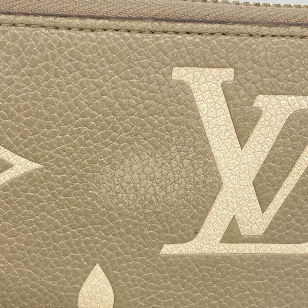 Louis Vuitton Wallet Monogram Empreinte Bicolor Zippy Tourterelle le Cream — view 8