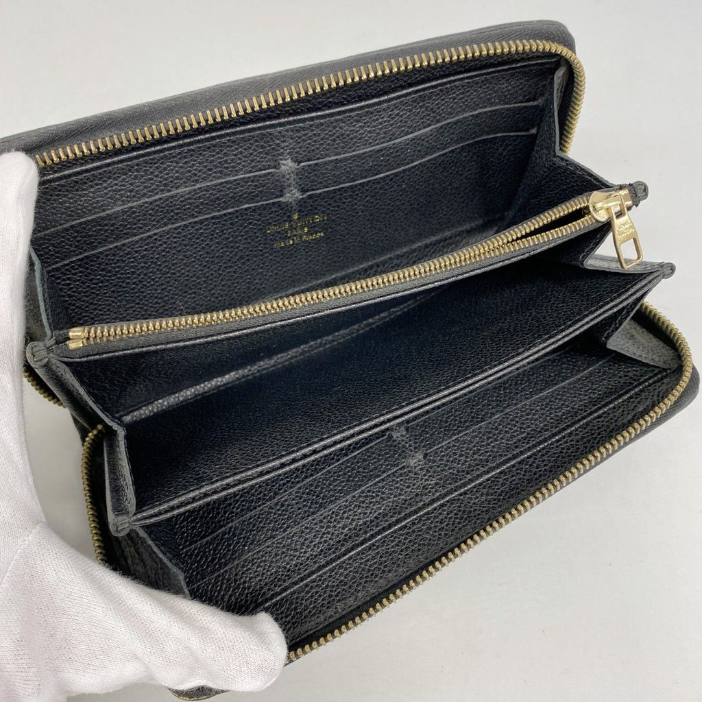 Louis Vuitton Wallet Monogram Empreinte Zippy Noir — view 3