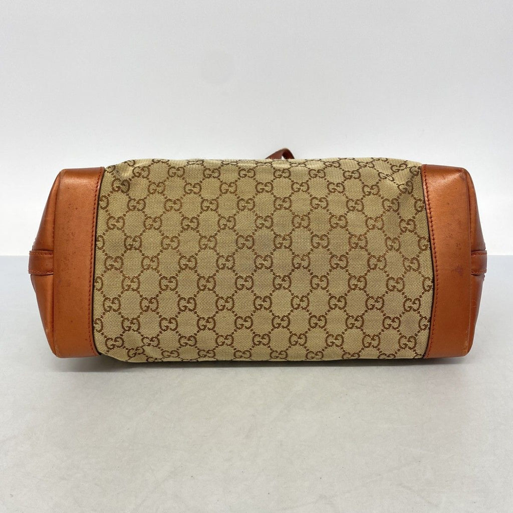 Gucci Tote GG Canvas Brown Gold — view 3