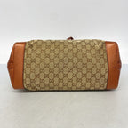 Gucci Tote GG Canvas Brown Gold — view 3