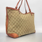 Gucci Tote GG Canvas Brown Gold — view 2