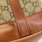 Gucci Tote GG Canvas Brown Gold — view 8