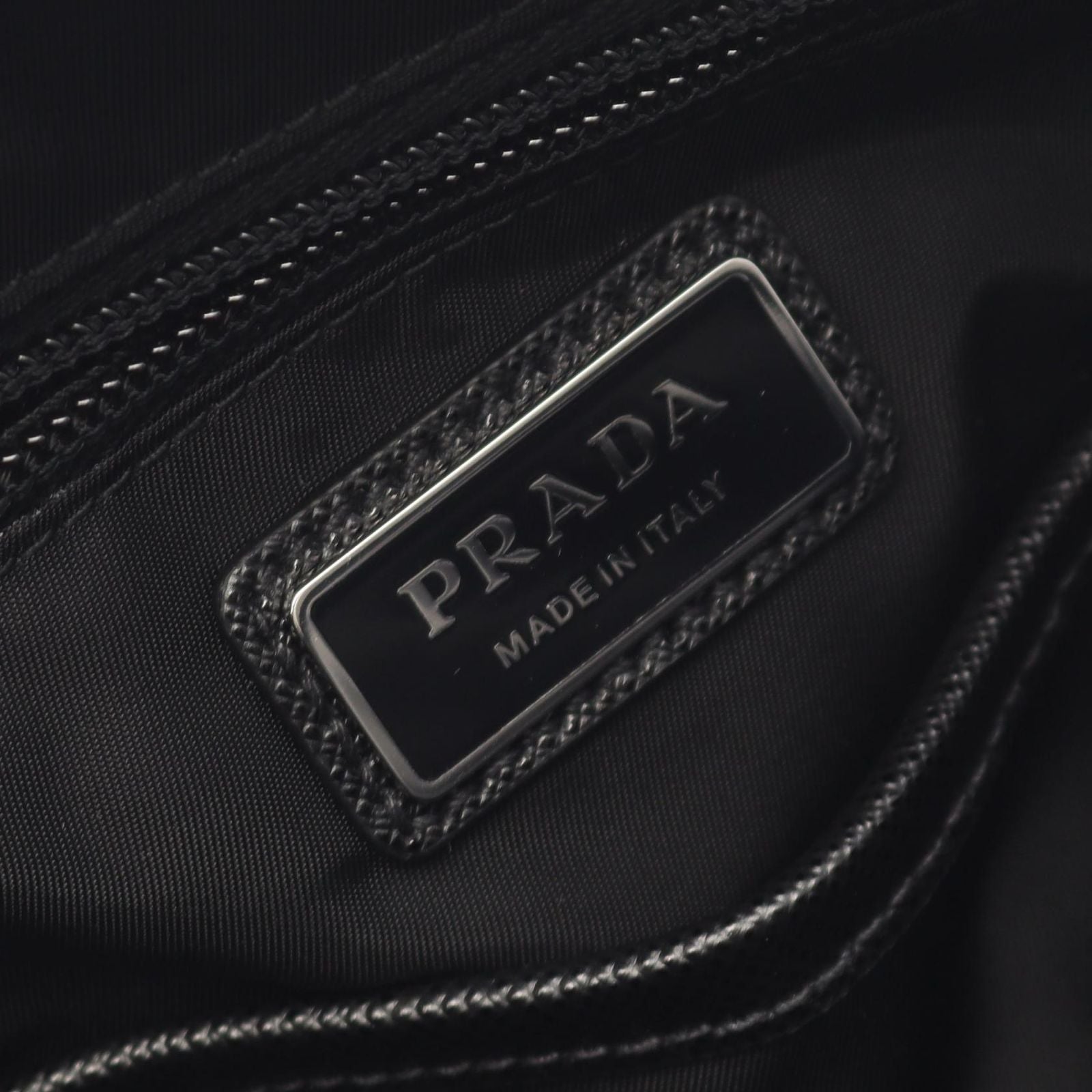 Prada Waist Bag Re-Nylon Saffiano Leather Cross — view 4