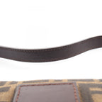 Fendi Handbag Zucca Mamma Bucket Black Brown Canvas Leather — view 8