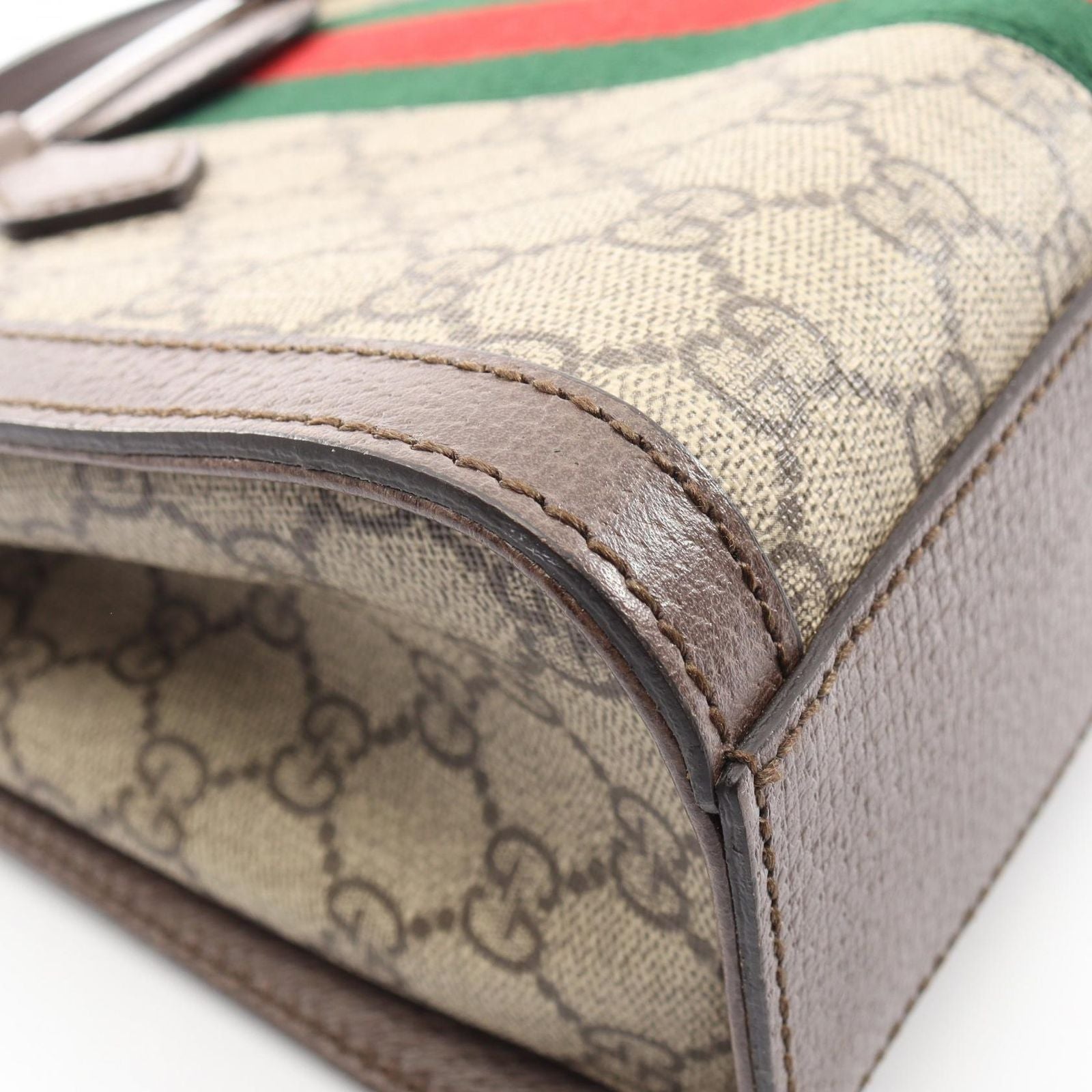 Gucci Tote Ophidia GG Small 2-Way Beige Brown Canvas Leather — view 7
