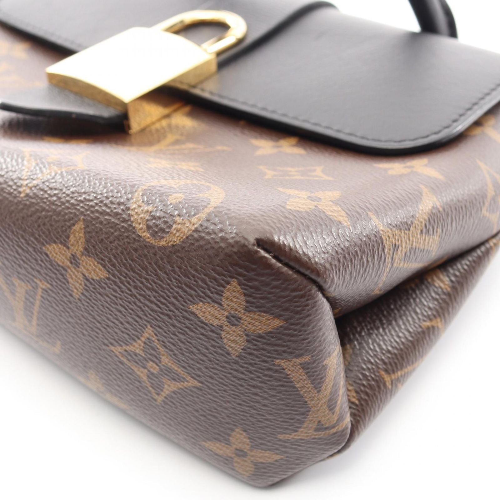 Louis Vuitton Handbag Locky BB Monogram Noir 2-Way Canvas Leather — view 9