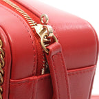 Chanel Shoulder Bag CC Filigree 2-Way Red Leather CC Quilted Vanity Chain — view 8