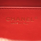 Chanel Shoulder Bag CC Filigree 2-Way Red Leather CC Quilted Vanity Chain — view 4