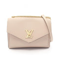 Louis Vuitton Shoulder Bag My Lockme Gray Leather Chain