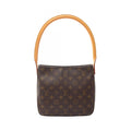 Louis Vuitton Shoulder Bag Looping MM Monogram Canvas Leather
