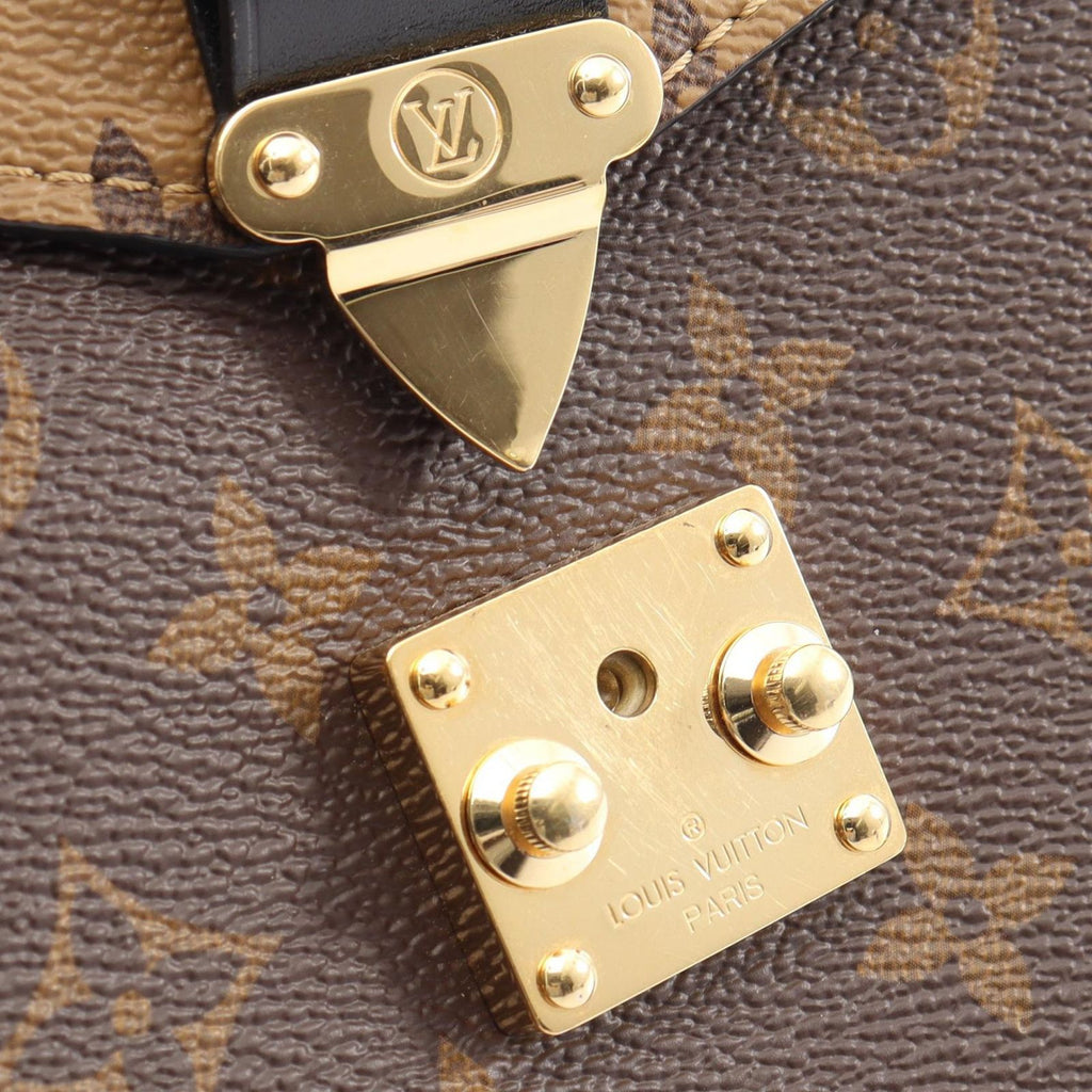 Louis Vuitton Handbag Pochette Metis MM Monogram Reverse 2-Way Canvas Leather — view 9