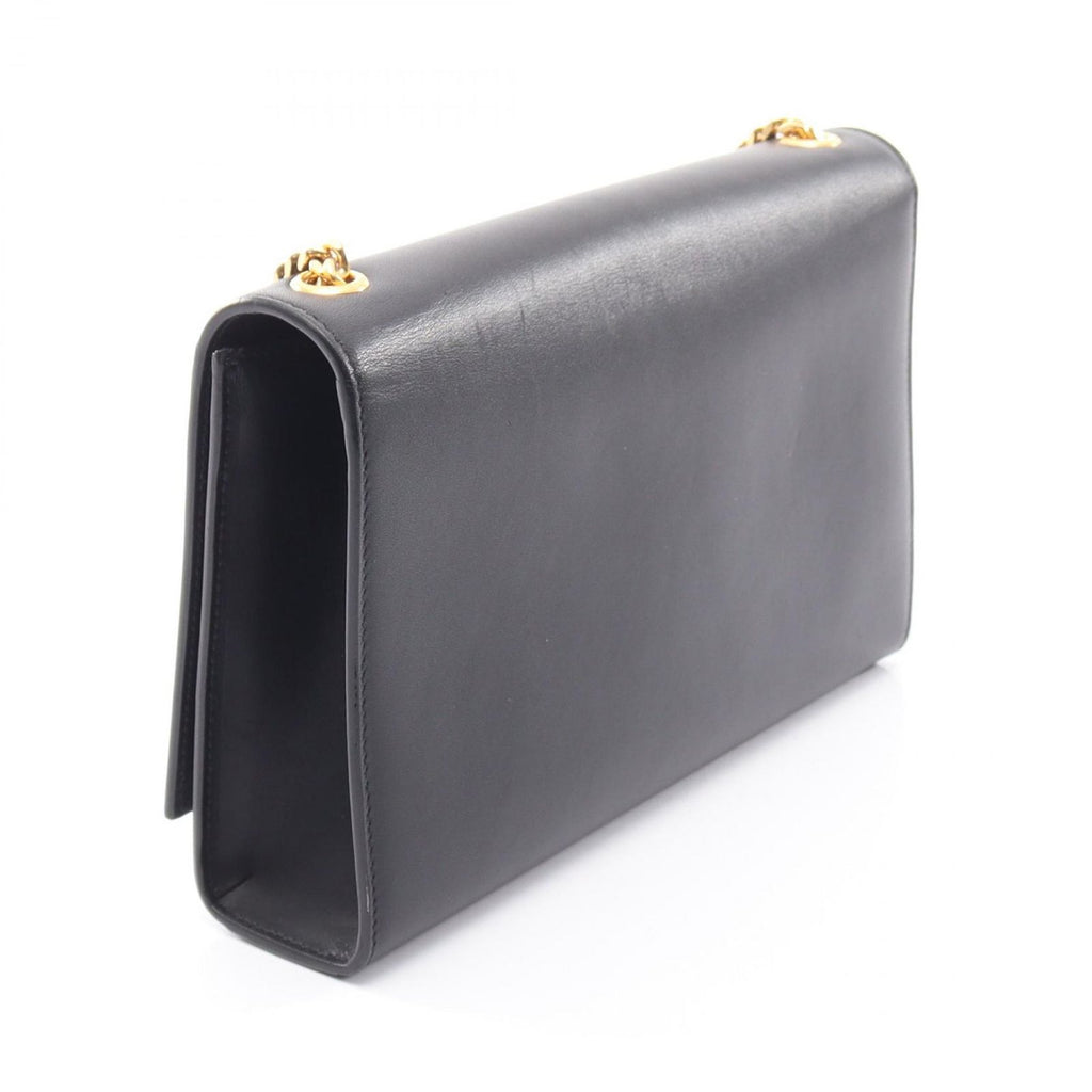 Saint Laurent Paris Shoulder Bag Kate Monogram Black Leather Tassel — view 2