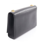 Saint Laurent Paris Shoulder Bag Kate Monogram Black Leather Tassel — view 2
