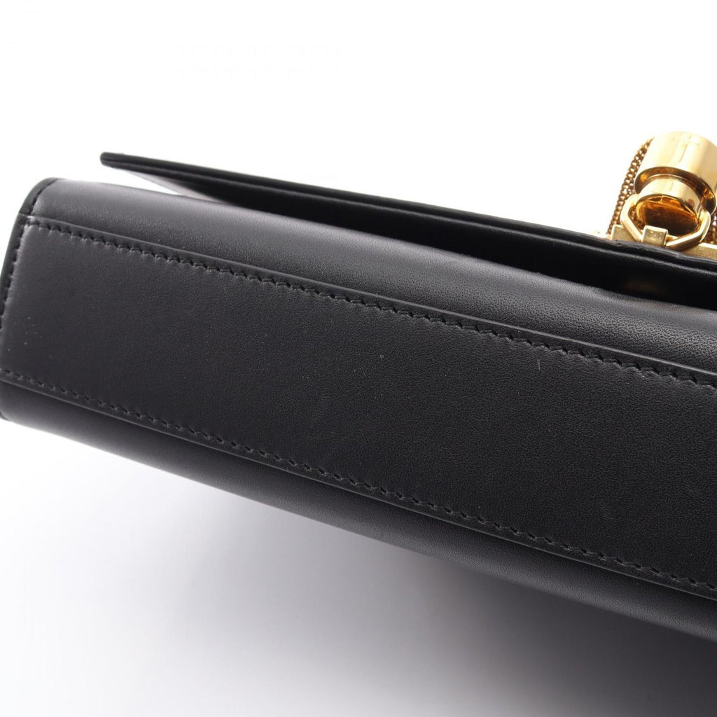 Saint Laurent Paris Shoulder Bag Kate Monogram Black Leather Tassel — view 6