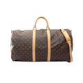Louis Vuitton Boston Bag Keepall Bandouliere 55 2-Way Canvas Leather
