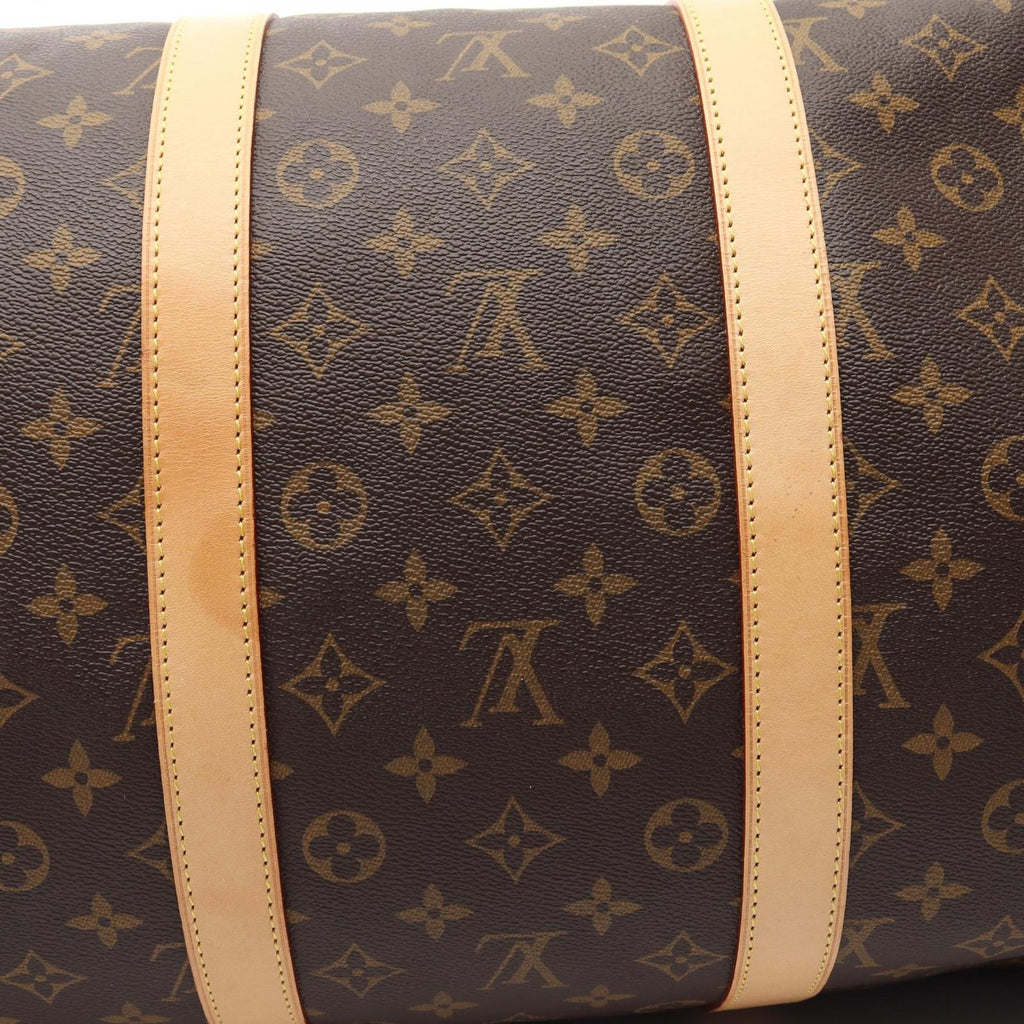 Louis Vuitton Boston Bag Keepall Bandouliere 55 2-Way Canvas Leather — view 6