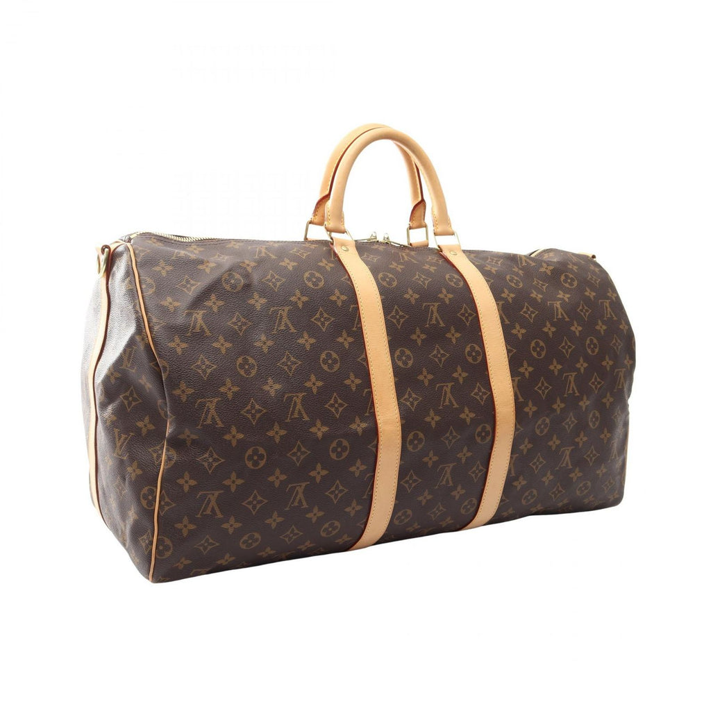 Louis Vuitton Boston Bag Keepall Bandouliere 55 2-Way Canvas Leather — view 2