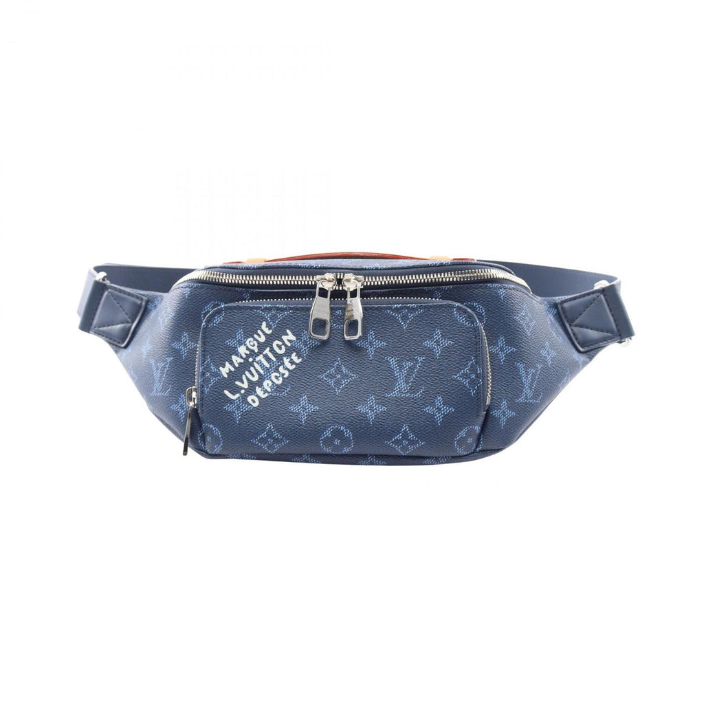 Louis Vuitton Waist Bag Rush Ocean Blue Canvas Leather