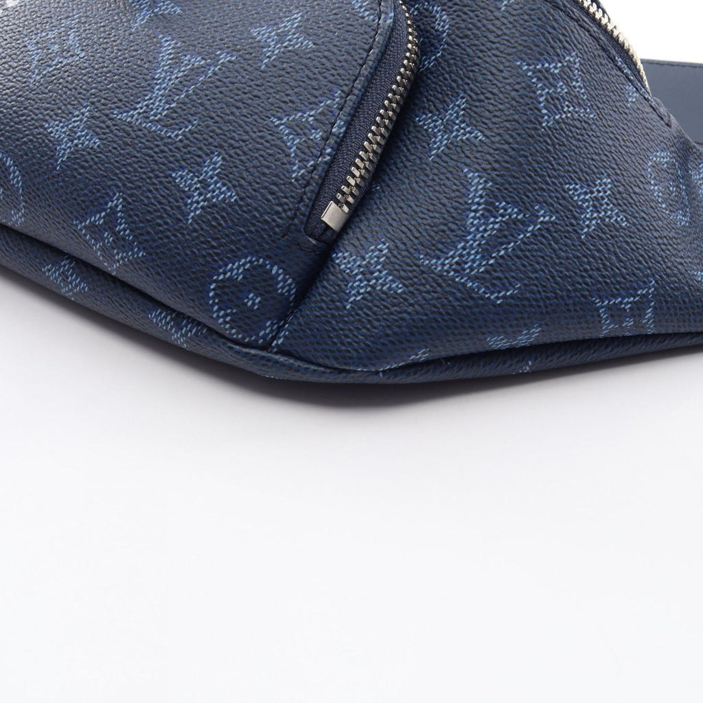 Louis Vuitton Waist Bag Rush Ocean Blue Canvas Leather — view 5
