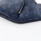 Louis Vuitton Waist Bag Rush Ocean Blue Canvas Leather — view 5
