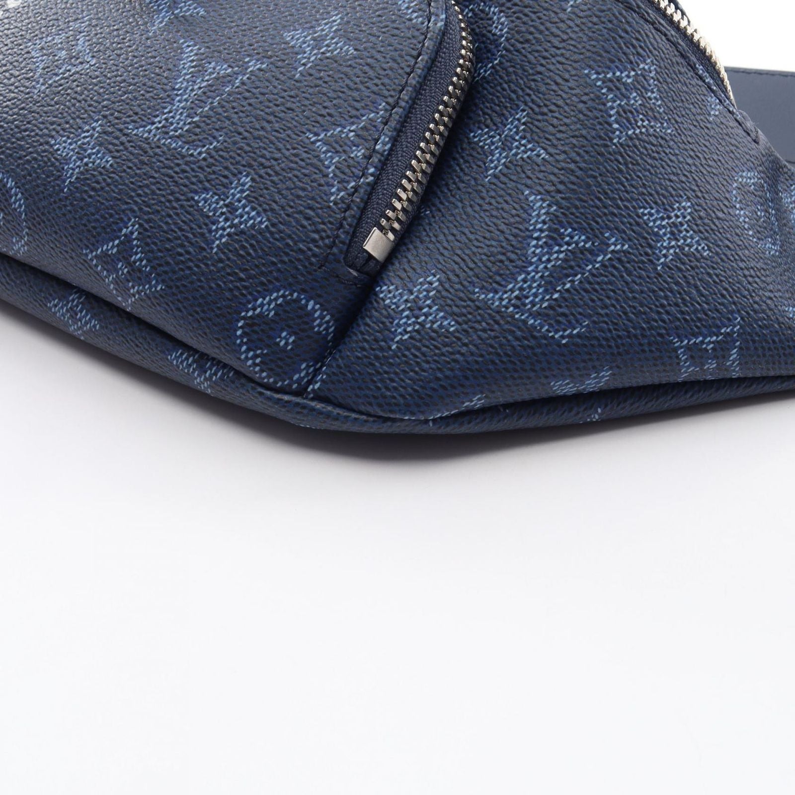 Louis Vuitton Waist Bag Rush Ocean Blue Canvas Leather — view 5