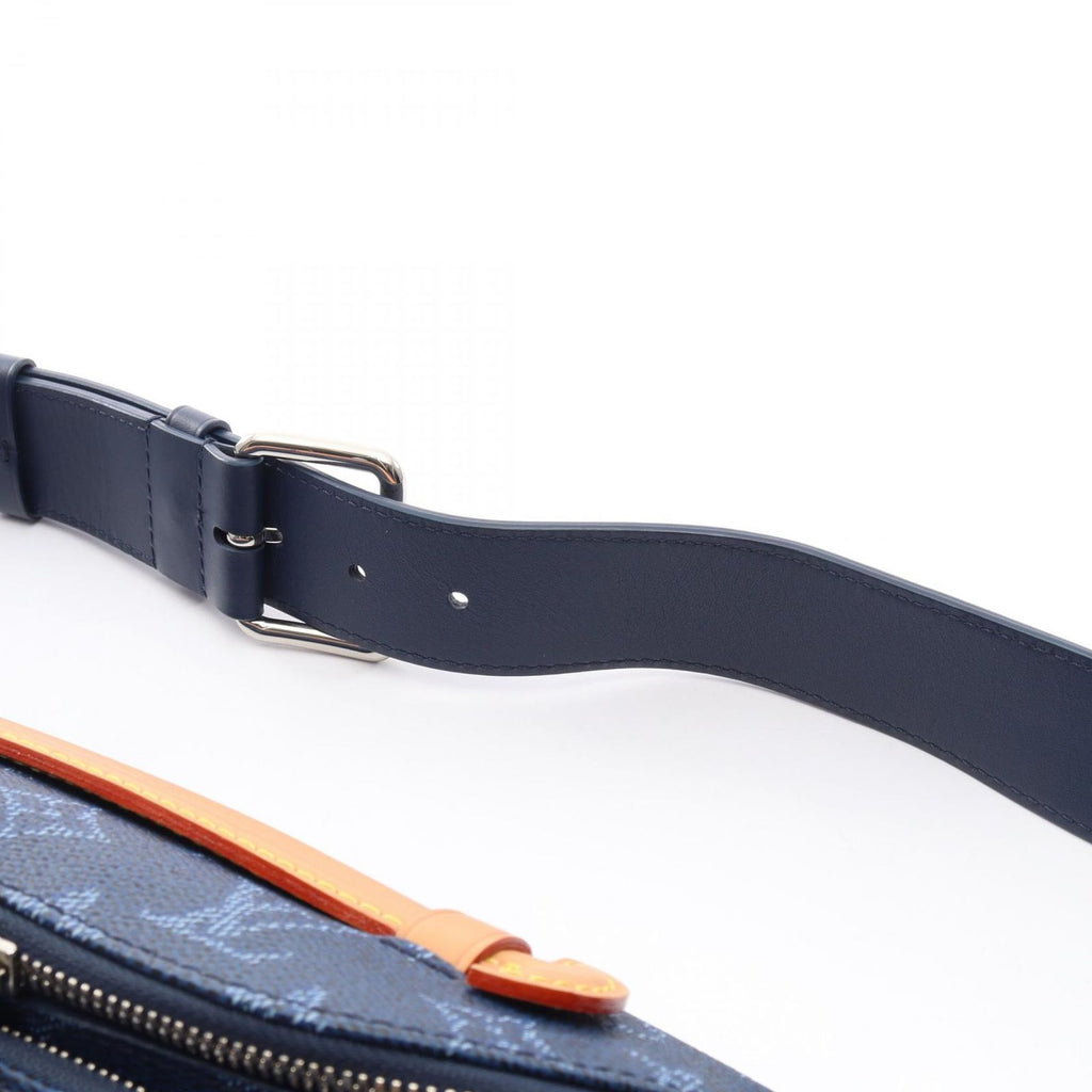 Louis Vuitton Waist Bag Rush Ocean Blue Canvas Leather — view 6