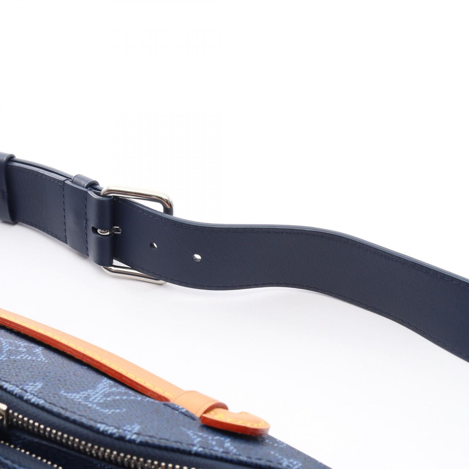 Louis Vuitton Waist Bag Rush Ocean Blue Canvas Leather — view 6