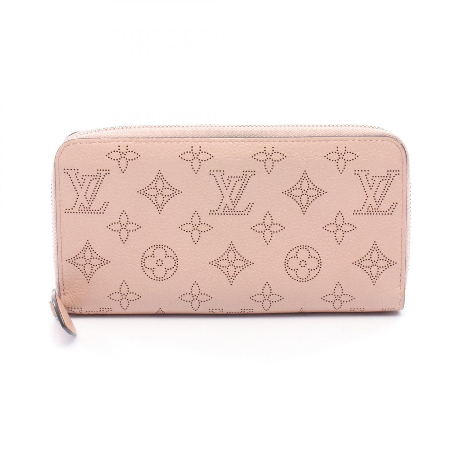 Louis Vuitton Round Wallet Zippy Mahina Magnolia Leather