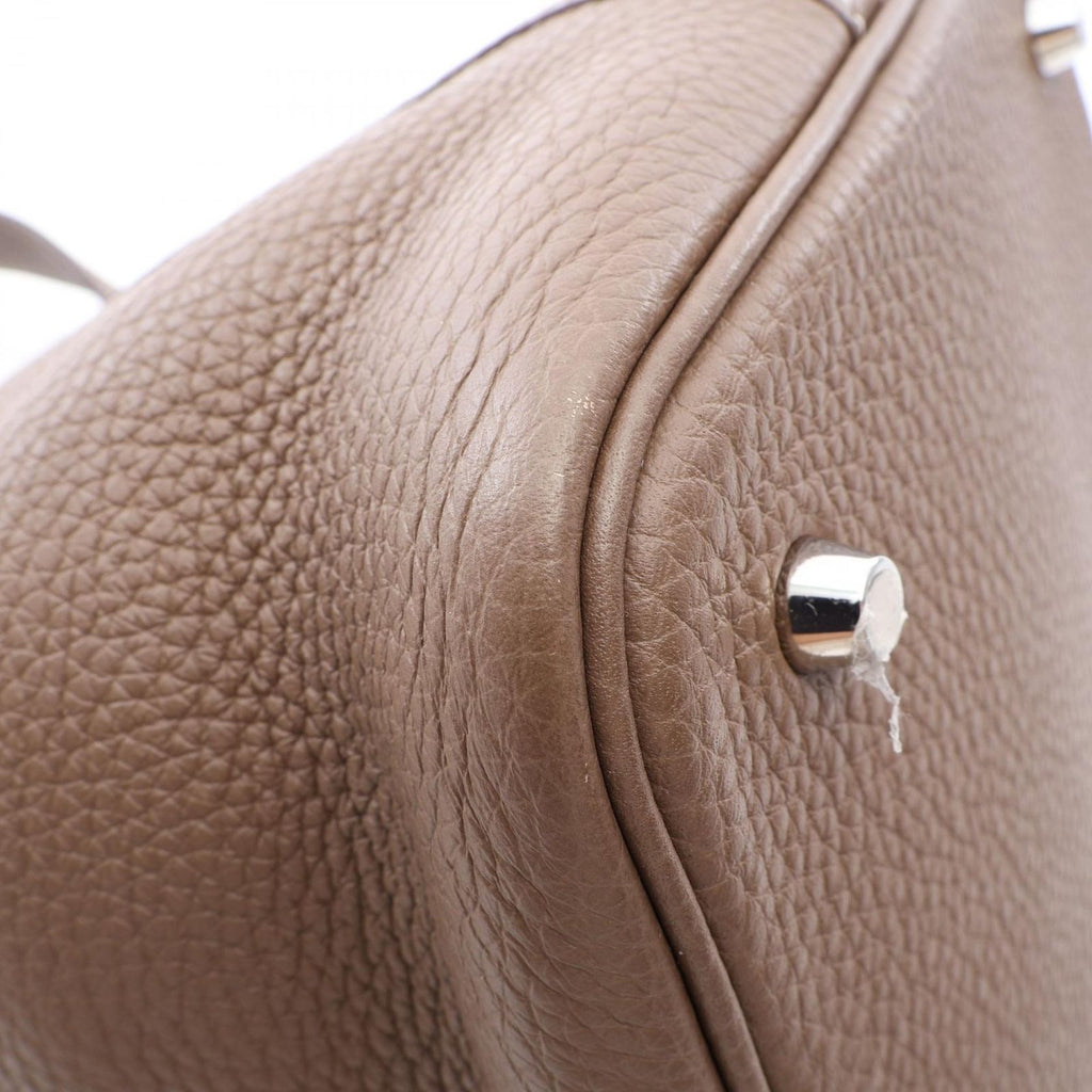 Hermes Handbag Picotin Lock MM Etoupe Leather — view 8