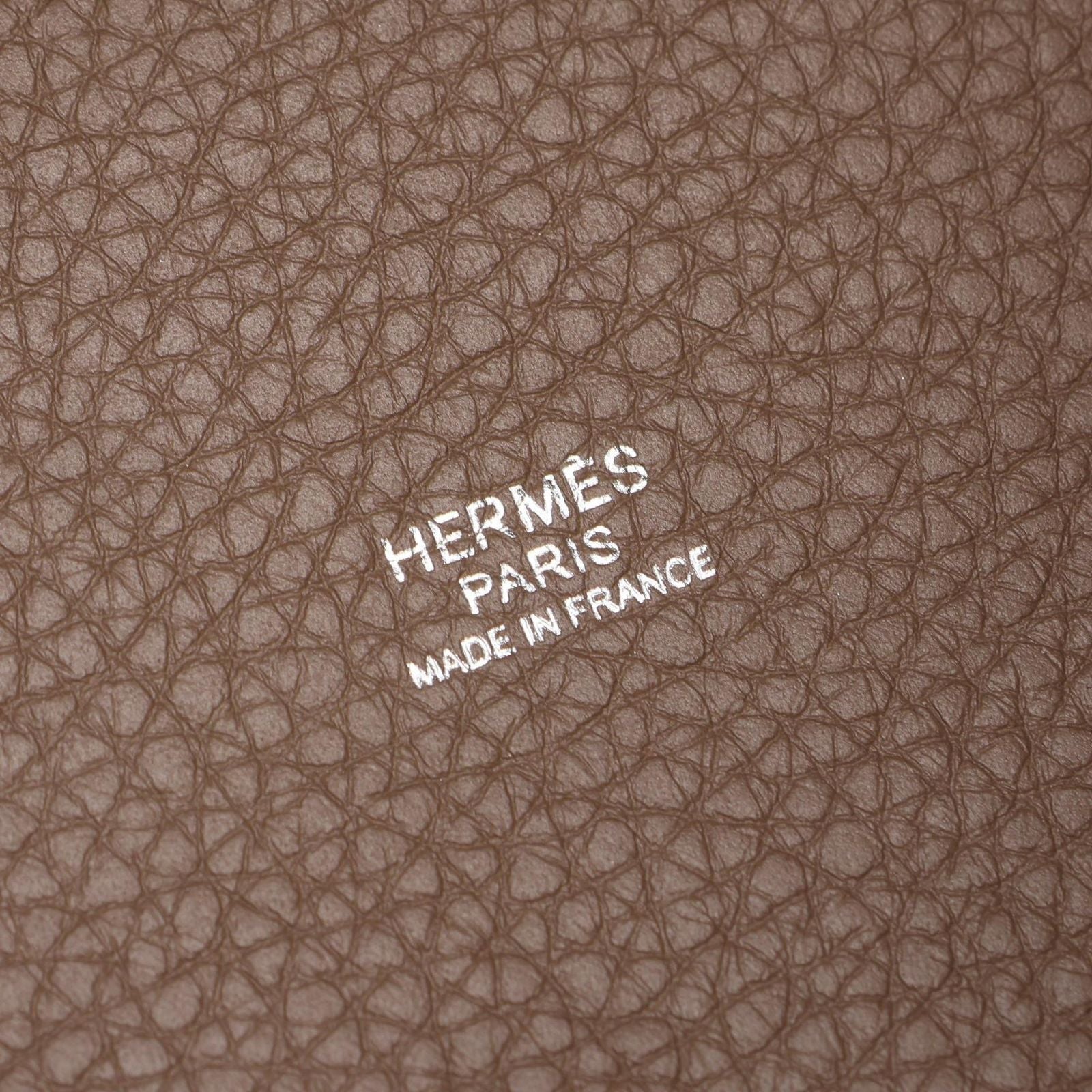 Hermes Handbag Picotin Lock MM Etoupe Leather — view 4