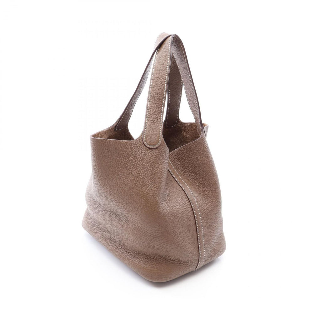 Hermes Handbag Picotin Lock MM Etoupe Leather — view 2