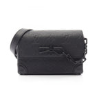 Louis Vuitton Shoulder Bag Steamer Wearable Wallet Noir Leather