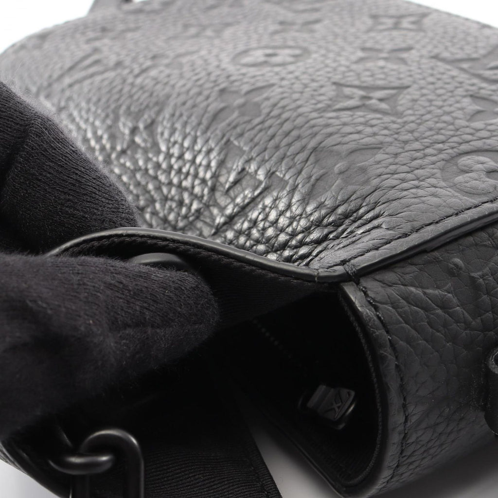 Louis Vuitton Shoulder Bag Steamer Wearable Wallet Noir Leather — view 8