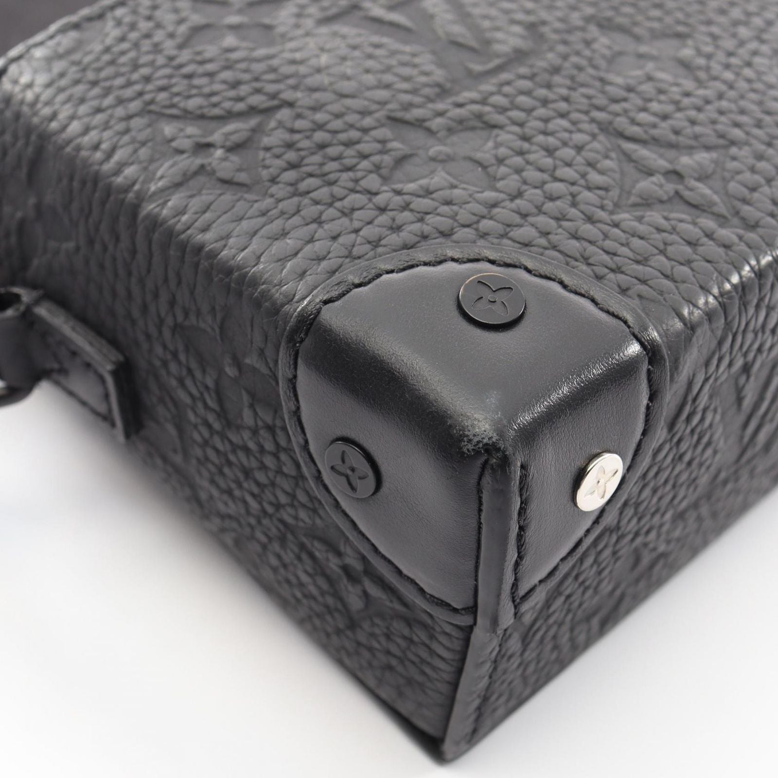 Louis Vuitton Shoulder Bag Steamer Wearable Wallet Noir Leather — view 7
