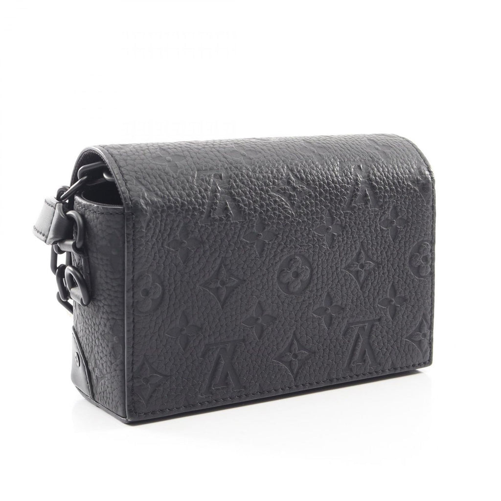 Louis Vuitton Shoulder Bag Steamer Wearable Wallet Noir Leather — view 2