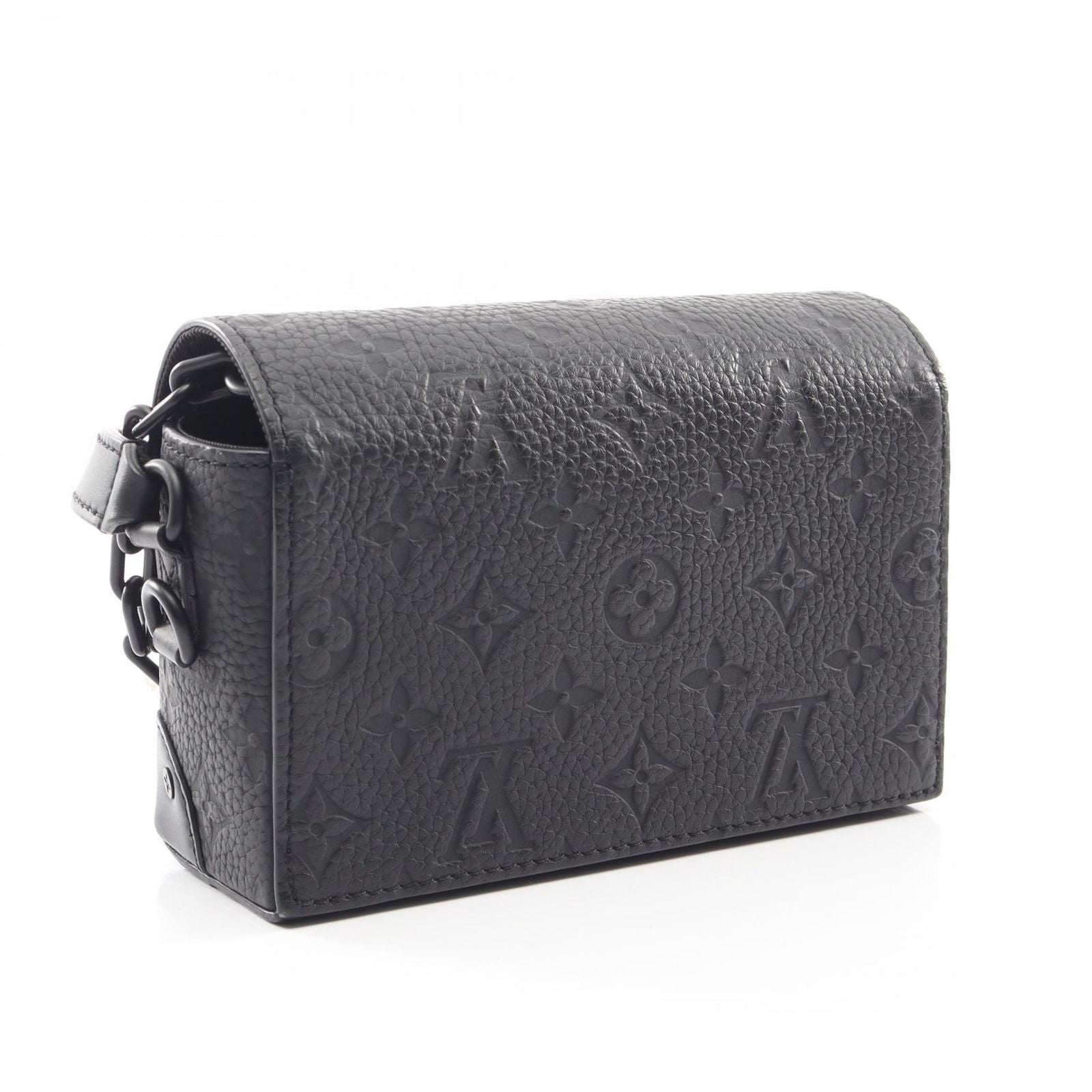 Louis Vuitton Shoulder Bag Steamer Wearable Wallet Noir Leather — view 2