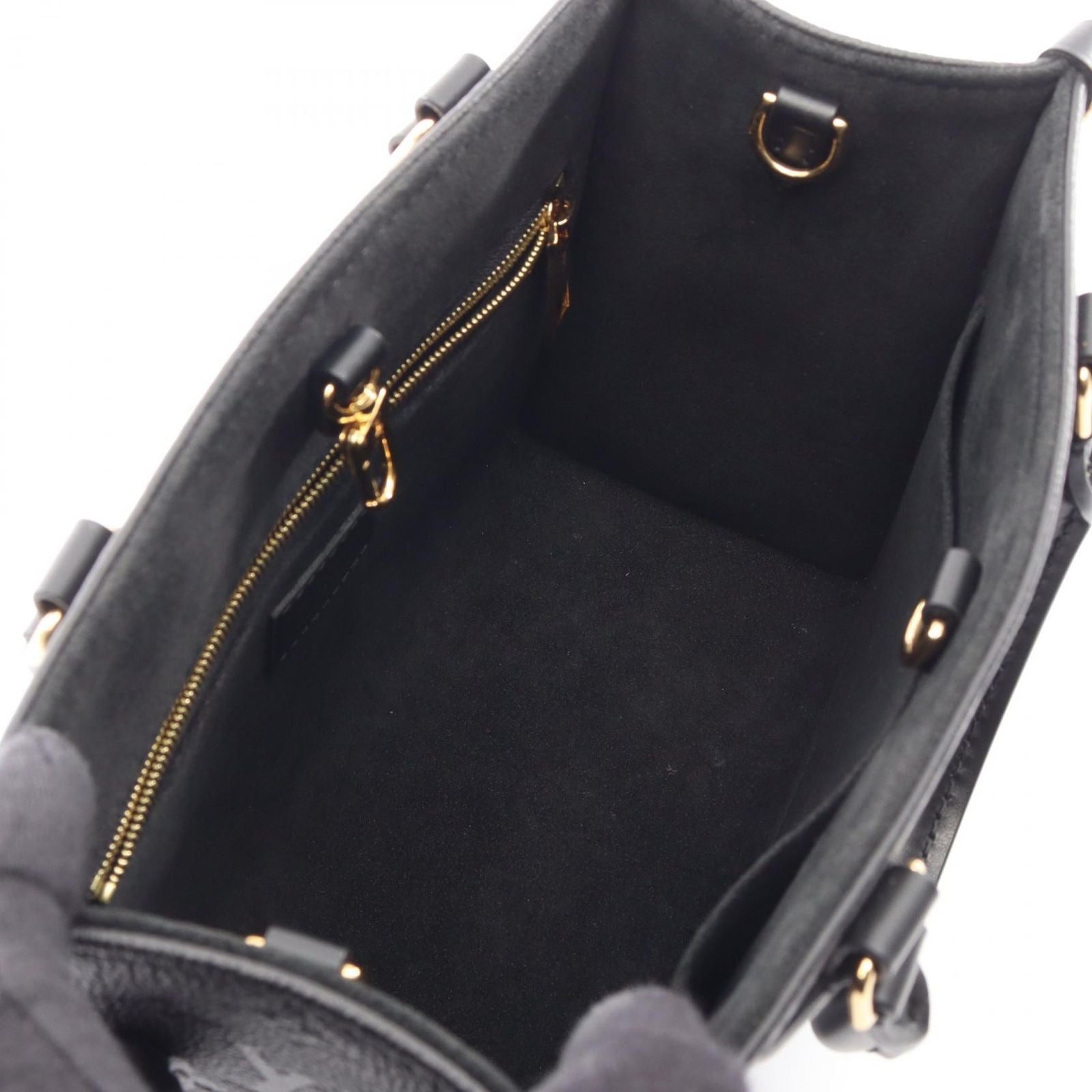 Louis Vuitton Handbag On The Go PM 2-Way Noir Leather — view 3