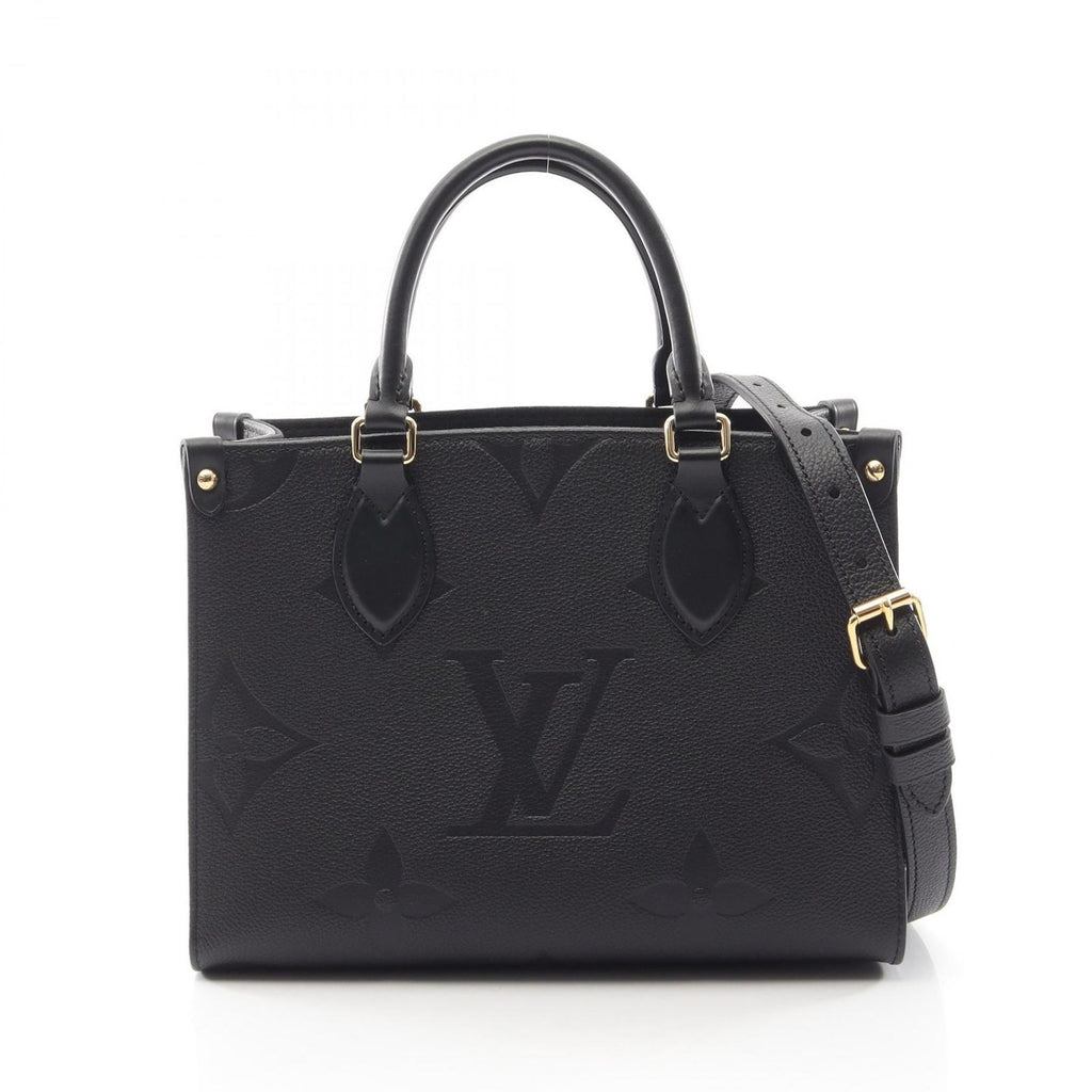 Louis Vuitton Handbag On The Go PM 2-Way Noir Leather