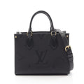 Louis Vuitton Handbag On The Go PM 2-Way Noir Leather