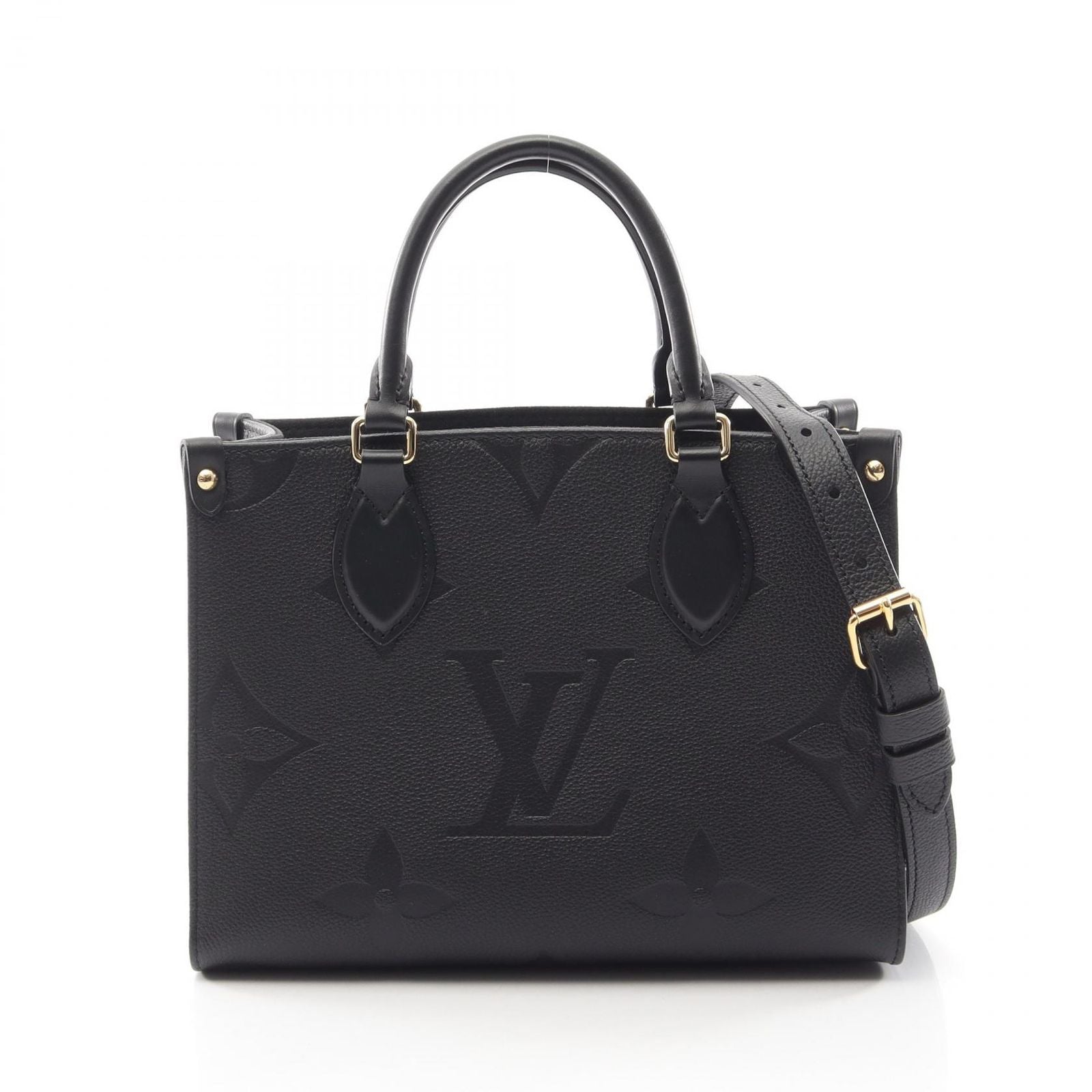 Louis Vuitton Handbag On The Go PM 2-Way Noir Leather