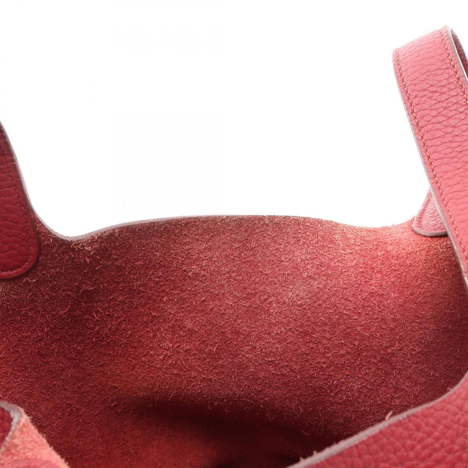 Hermes Handbag Picotin Lock PM Ruby Leather — view 7
