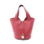 Hermes Handbag Picotin Lock PM Ruby Leather