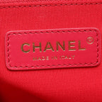 Chanel Backpack Quilted Chain Black Caviar Leather Square — view 4