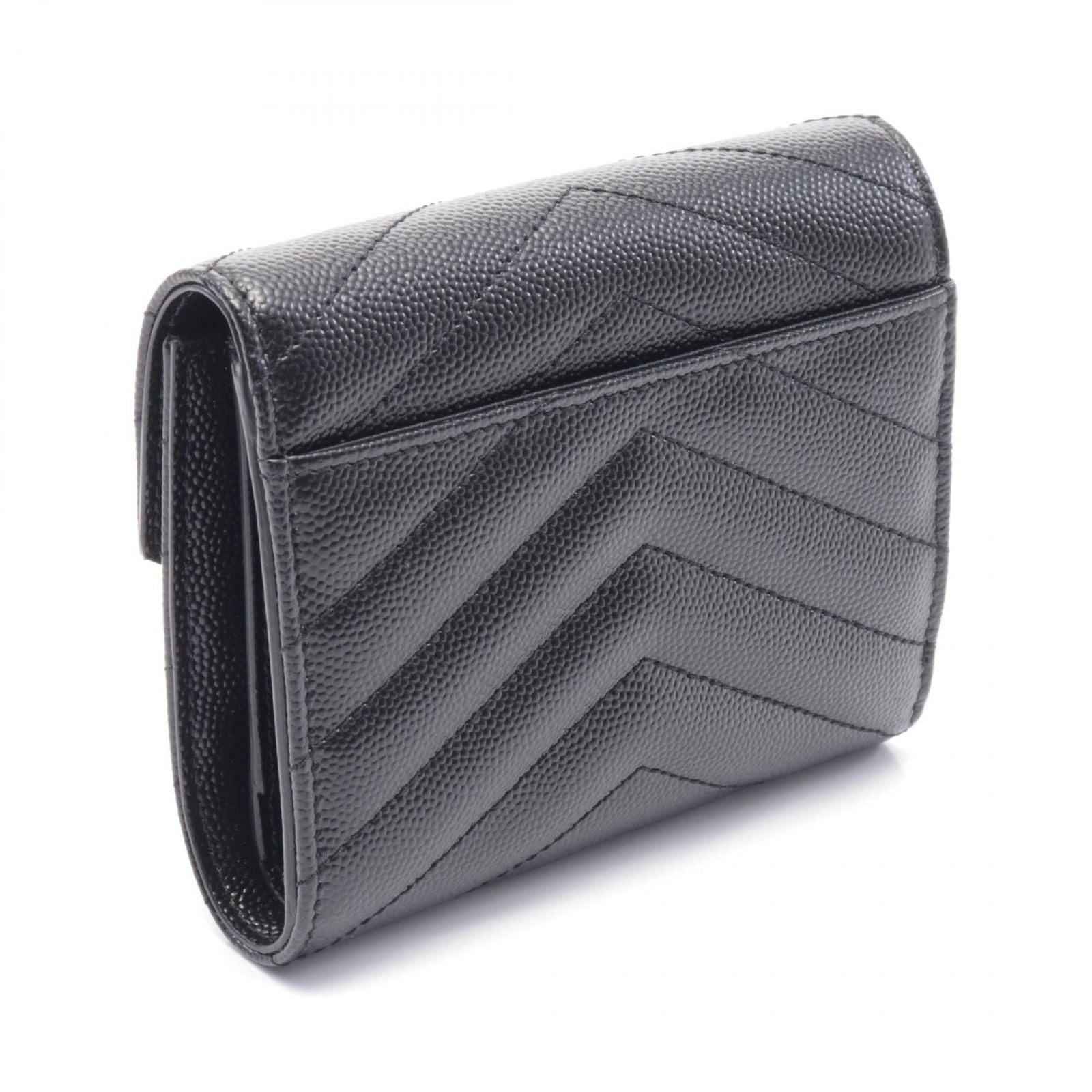 Saint Laurent Paris Trifold Wallet Monogram Leather — view 2